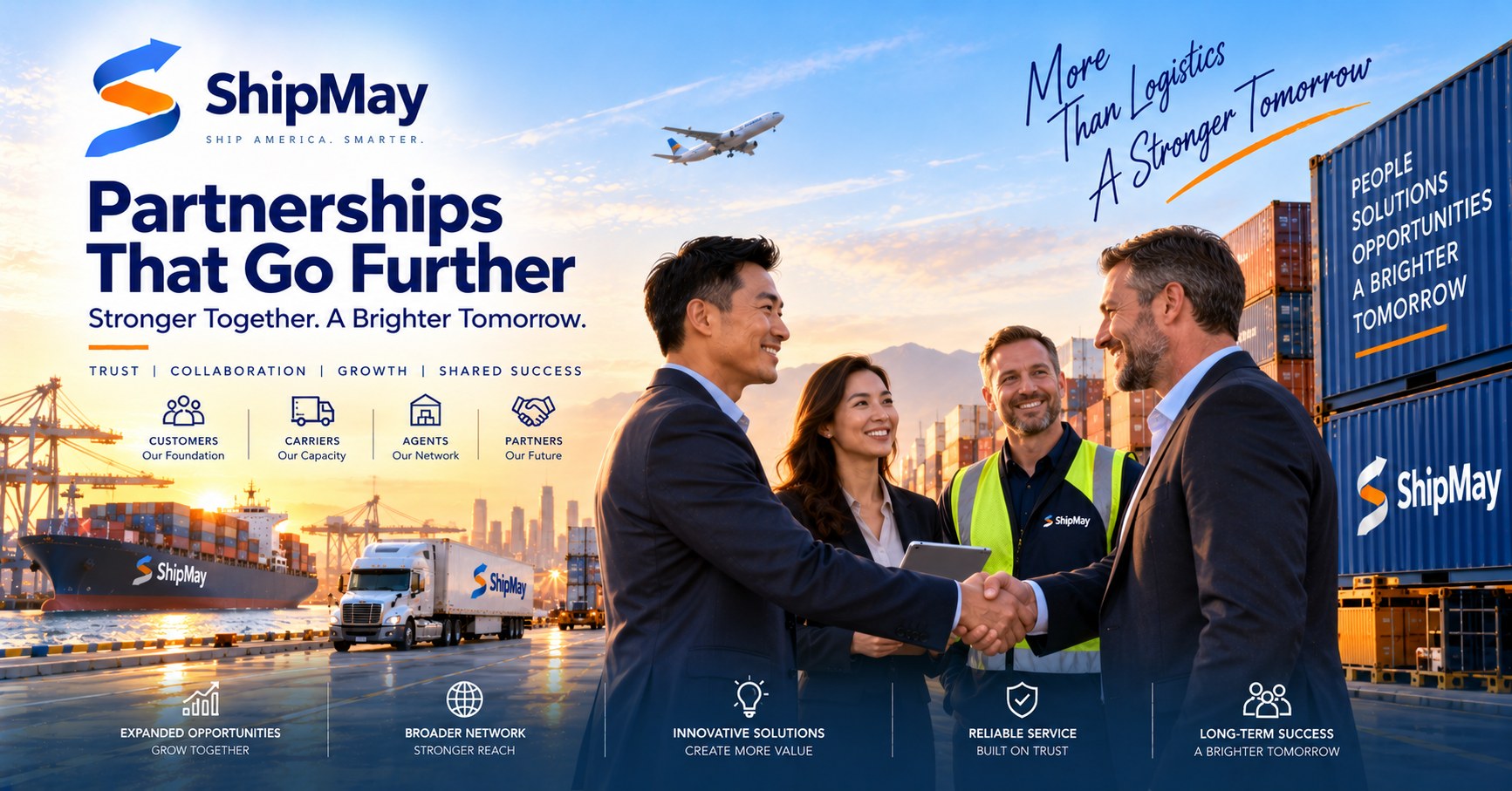 ShipMay partnerships — trust, collaboration, growth, shared success